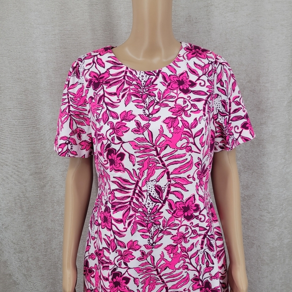 Lilly Pulitzer Mila Short Sleeve Shift Dress Elderflower Blossom Lil Escape - Picture 6 of 14